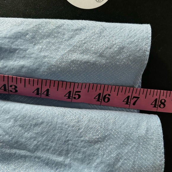 Hill House Nelsie Nap Dress Maxi Smocked Shimmer Glitter Blue Size S - Picture 6 of 7